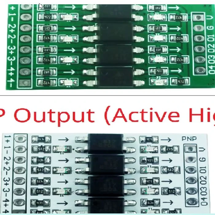4-kanalni GPIO pretvornik logičnih nivojev 3.3V/5V/12V/24V